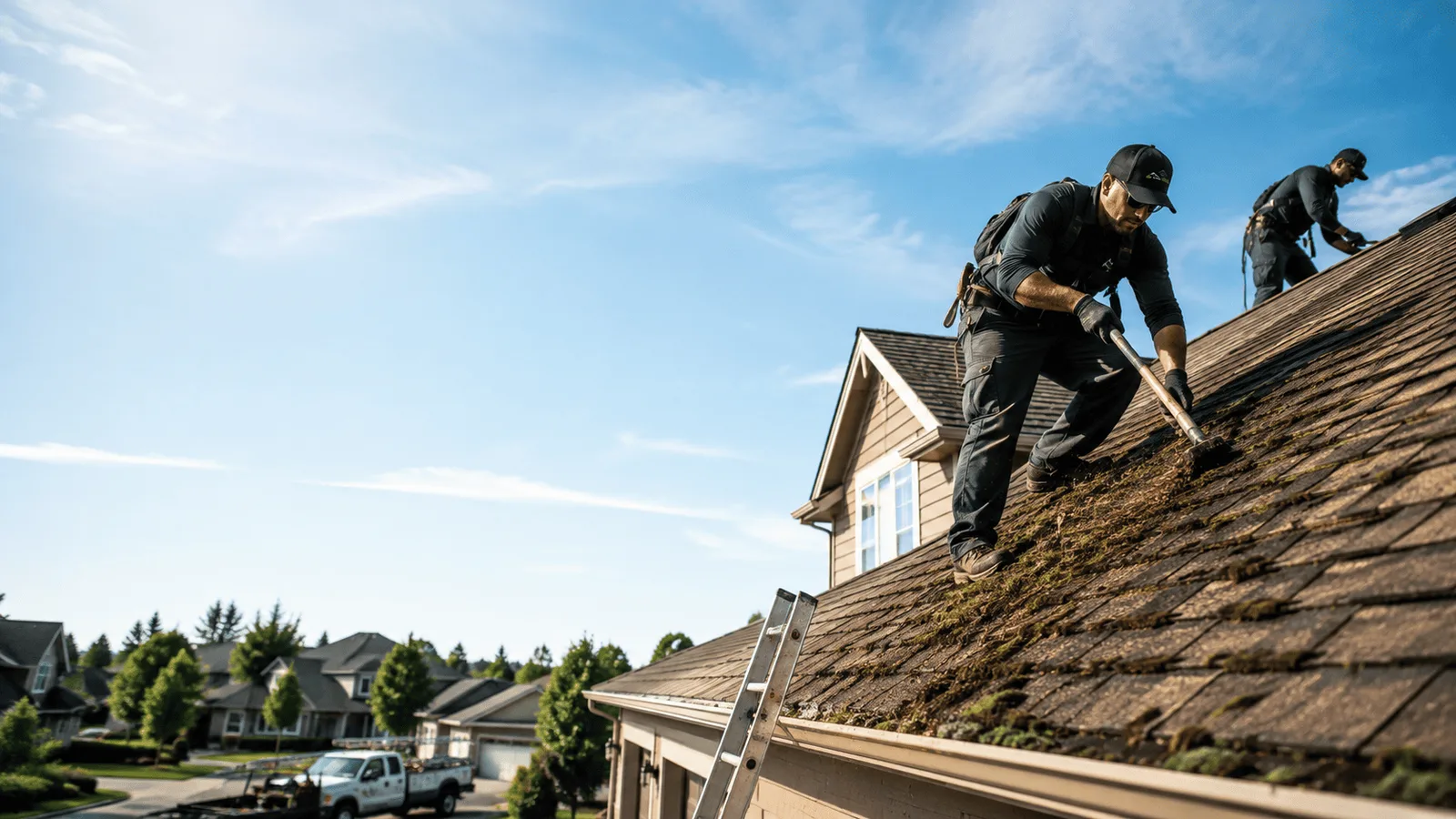 Roof Moss Removal in Mesquite, TX near me